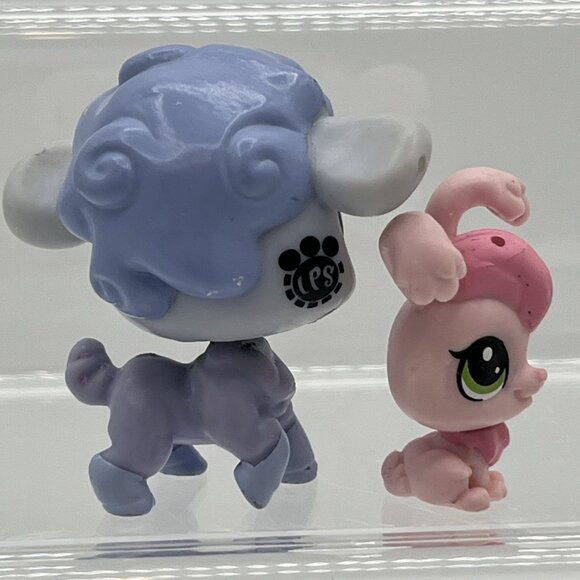 Hasbro Littlest Pet Shop #190 Livvy Lambton Lamb #191 Rosalina Angora Rabbit LPS - Picture 4 of 9